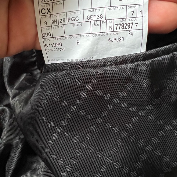 GUCCI Man’s black corduroy jacket w/ brown leather textured collar and elbows - Picture 17 of 17